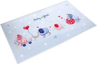 Babyglück Vloerkleed voor de kinderkamer Babygeluk 713 Stof print, zachte microvezel, kinderkamer