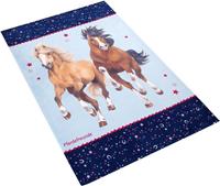 Pferdefreunde Vloerkleed voor de kinderkamer PF-510 Motief paarden, stof print, zachte microvezel, kinderkamer