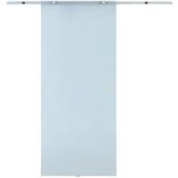 HOMdotCOM Schuifdeur gesatineerd alu/veiligheidsglas 205 x 102,5cm