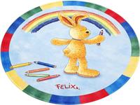 Felix der Hase Vloerkleed voor de kinderkamer FE-412 regenboog Stof print, zachte microvezel, kinderkamer
