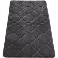 PACO HOME Badezimmerteppich Badematte Badteppich Badvorleger Flauschig Memory Foam 3D 50x80 cm, Anthrazit 4