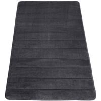 PACO HOME Badezimmerteppich Badematte Badteppich Badvorleger Flauschig Memory Foam 3D Anthrazit, 50x80 cm