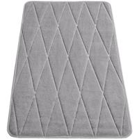 PACO HOME Badezimmerteppich Badematte Badteppich Badvorleger Flauschig Memory Foam 3D 50x80 cm, Grau 2