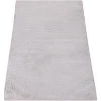 PACO HOME Badezimmerteppich Badematte Badteppich Rutschfest Flauschig Waschbar Einfarbig Grau, 70x120 cm