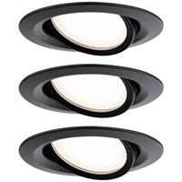 paulmannlicht Paulmann Nova Plus Coin Dimmbar | Besonders flache Einbauleuchte | LED-Einbaustrahler IP23 | 1 & 3