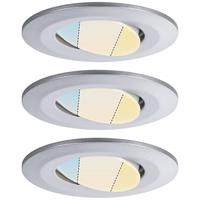 Paulmann Calla WhiteSwitch 93095 LED-inbouwlamp 15 W Warmwit Chroom (mat)