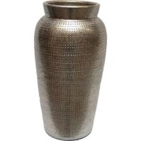HS Potterie Zilver Goud vaas Marrakesh 18x35 - Zilver goud vaas 18x35