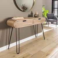 Hoyz Collection Hoyz - Kaptafel Barrel - 2 Lades - Hout - 120x30x76