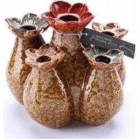 Villa Pottery Gele bloemenvaas Flowerfield - Vaas Flowerfield 15x12,5 x H14,5