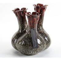 Villa Pottery Zwart tuit vaas Quito - Zwarte Vaas Quito 16x16x18 Hoog