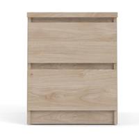 pkline Nada Nachttisch 2 Schubladen Hickory-Dekor 07-76230hl