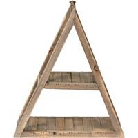 Wandrek 31*11*36 cm Bruin Hout Wandplank Wandschap
