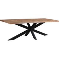 Livingfurn Eetkamertafel Nairobi Tree Top 240 cm - Mangohout - Bruin