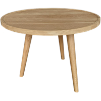 HOME DELIGHT Bijzettafel Eiken rond 56cm - Default Title