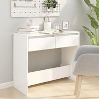 vidaXL Wandtafel 89x41x76,5 cm staal wit
