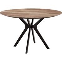 24Designs Metropole Ronde Eettafel - Ø130 X H78 Cm - Teakhout