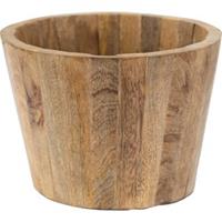 Clayre & Eef Bloempot Binnen Ø 18*13 cm Bruin Hout Plantenpot