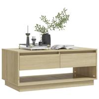 vidaXL Salontafel 102,5x55x44 cm spaanplaat sonoma eikenkleurig