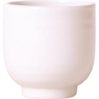 Kolibri Home | Glazed bloempot - Witte keramieken sierpot met glans - potmaat Ø6cm