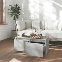vidaXL Salontafel 90x50x41,5 cm spaanplaat betongrijs
