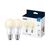 WiZ - Wi-Fi 2x A60 bulb E27 Soft White - Smart Home