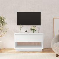 VidaXL TV-Schrank Hochglanz-Weiß 70x41x44 cm Spanplatte 