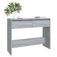 vidaXL Wandtafel 100x35x76,5 cm spaanplaat grijs sonoma eikenkleurig