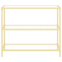 vidaXL Wandtafel 100x36x90 cm gehard glas transparant
