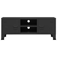 Tv-meubel industrieel 105x35x42 cm metaal zwart