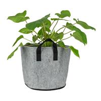 QUVIO Plantenzak met handvaten - Vilt - 23 liter - Diameter 30 cm