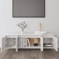 vidaXL Tv-meubel 120x30x40,5 cm spaanplaat hoogglans wit