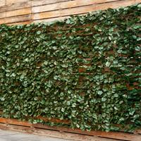 costway Kunstplant Muurhaag Klimop Bladeren Privacy Hedge Plant Binnen en Buiten Tuinhek 150 x 300cm