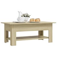 vidaXL Salontafel 102x55x42 cm spaanplaat sonoma eikenkleurig