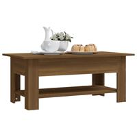 VidaXL Salontafel 102x55x42 cm spaanplaat bruineikenkleurig 8720286837603