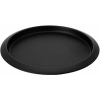 SPETEBO 1.10 Metall Tablett Ø 35 cm in schwarz - Dekor Kerzen Tablett