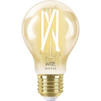 WIZ Smarte  Tunable White Amber Glass Led Lampe, E27 Standardform, 60W, Vintage-Design, Warmweißes Bis Kaltweißes Licht, Steuerba