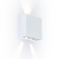 Lutec GEMINI 5104003032 LED-buitenlamp (wand) Energielabel: F (A - G) LED LED 10.00 W Wit (mat)