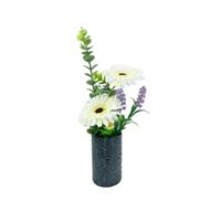 NTK-Collection Kunstblume weiße Gerbera in Vase Leilani weiß-kombi