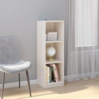 vidaXL Boekenkast/kamerscherm 36x33x110 cm massief grenenhout wit