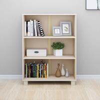 vidaXL Boekenkast 85x35x112 cm massief grenenhout honingbruin