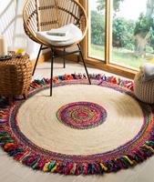 Floriane Garden Decoration | Handgemaakt vloerkleed Jovani jute