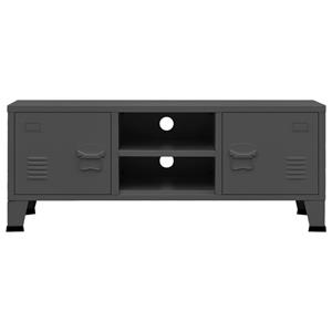 Tv-meubel industrieel 105x35x42 cm metaal antracietkleurig
