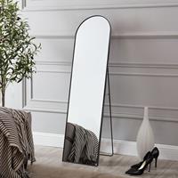 [EN.CASA] Standspiegel Bugnara 160x40cm neigbar Schwarz - 