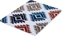 Kleine Wolke Badematte »Luana« , Höhe 15 mm, rutschhemmend beschichtet, fußbodenheizungsgeeignet, Badteppich, modernes Ethno Design, waschbar