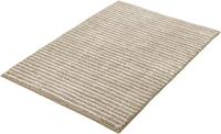 Kleine Wolke Badematte »Amalia« , Höhe 12 mm, rutschhemmend beschichtet, fußbodenheizungsgeeignet, Badteppich, gestreift, leichter Hoch-Tief Effekt, reine Baumwolle, waschbar