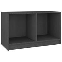 Tv-meubel 70x33x42 cm massief grenenhout grijs