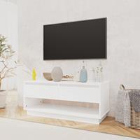 Tv-meubel 102x41x44 cm spaanplaat wit