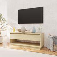 Tv-meubel 102x41x44 cm spaanplaat sonoma eikenkleurig