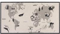 Primaflor-Ideen in Textil Kindervloerkleed LINIA - wereldkaart Platweefsel, motief wereldkaart, geschikt voor binnen en buiten, kinderkamer