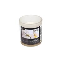 Conpax Candles Geurkaars - in glas - Fresh Linen aroma - 8 branduren - 7 x 8 cm -
